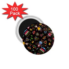 Cartoon Texture 1 75  Magnets (100 Pack) 