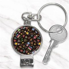 Cartoon Texture Nail Clippers Key Chain