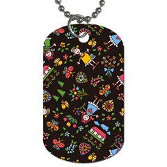 Cartoon Texture Dog Tag (one Side)