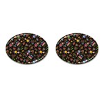 Cartoon Texture Cufflinks (Oval) Front(Pair)