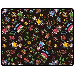 Cartoon Texture Fleece Blanket (medium) by Salman4z