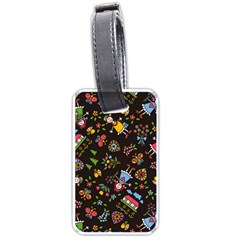 Cartoon Texture Luggage Tag (one Side) by Salman4z