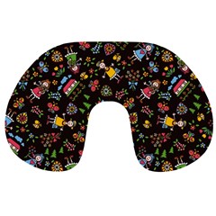 Cartoon Texture Travel Neck Pillow by Salman4z