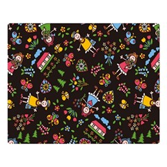 Cartoon Texture Two Sides Premium Plush Fleece Blanket (large) by Salman4z