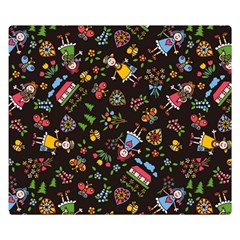 Cartoon Texture Premium Plush Fleece Blanket (small) by Salman4z