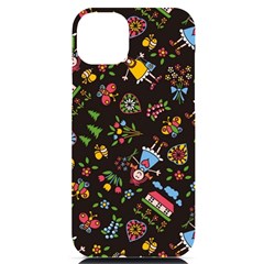 Cartoon Texture Iphone 14 Plus Black Uv Print Case