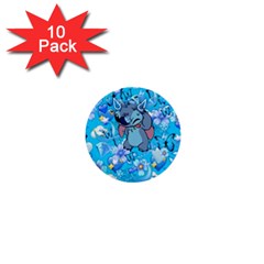 Blue Stitch Aesthetic 1  Mini Buttons (10 Pack)  by Salman4z