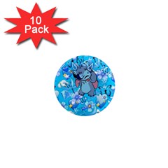 Blue Stitch Aesthetic 1  Mini Magnet (10 Pack)  by Salman4z