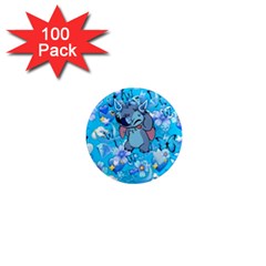 Blue Stitch Aesthetic 1  Mini Magnets (100 Pack)  by Salman4z