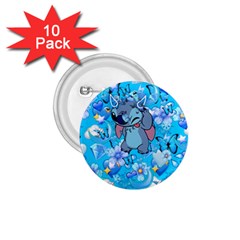 Blue Stitch Aesthetic 1 75  Buttons (10 Pack) by Salman4z