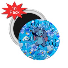 Blue Stitch Aesthetic 2 25  Magnets (10 Pack)  by Salman4z