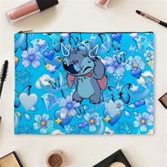 Blue Stitch Aesthetic Cosmetic Bag (xl) by Salman4z