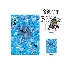 Blue Stitch Aesthetic Playing Cards 54 Designs (mini) by Salman4z