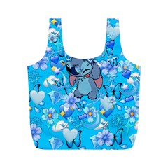 Blue Stitch Aesthetic Full Print Recycle Bag (m) by Salman4z