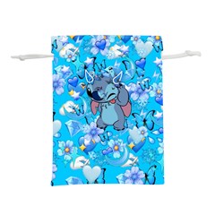 Blue Stitch Aesthetic Lightweight Drawstring Pouch (s) by Salman4z