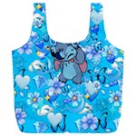 Blue Stitch Aesthetic Full Print Recycle Bag (XXL) Front