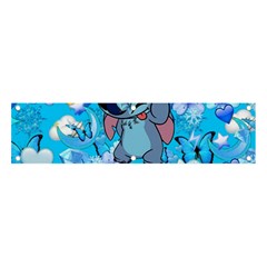 Blue Stitch Aesthetic Banner And Sign 4  X 1  by Salman4z