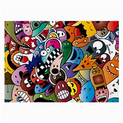 Cartoon Explosion Cartoon Characters Funny Large Glasses Cloth by Salman4z