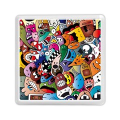 Cartoon Explosion Cartoon Characters Funny Memory Card Reader (square) by Salman4z