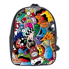 Cartoon Explosion Cartoon Characters Funny School Bag (xl) by Salman4z