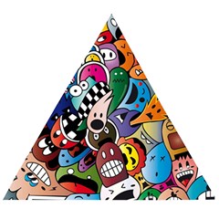 Cartoon Explosion Cartoon Characters Funny Wooden Puzzle Triangle