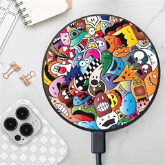 Cartoon Explosion Cartoon Characters Funny Wireless Fast Charger(black) by Salman4z