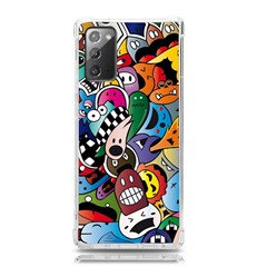 Cartoon Explosion Cartoon Characters Funny Samsung Galaxy Note 20 Tpu Uv Case by Salman4z