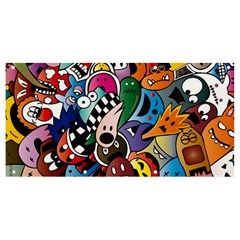 Cartoon Explosion Cartoon Characters Funny Banner And Sign 8  X 4  by Salman4z