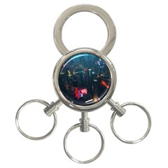 Cityscape Digital Art 3-ring Key Chain by Salman4z