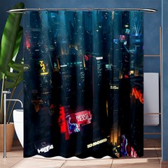 Cityscape Digital Art Shower Curtain 60  X 72  (medium)  by Salman4z