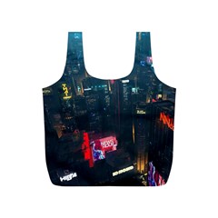 Cityscape Digital Art Full Print Recycle Bag (s) by Salman4z