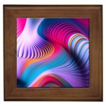 Colorful 3d Waves Creative Wave Waves Wavy Background Texture Framed Tile Front