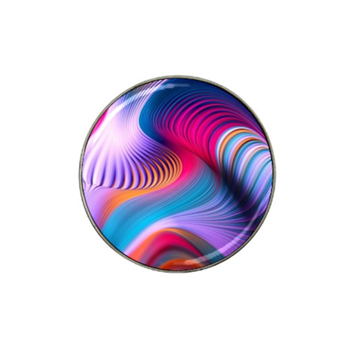 Colorful 3d Waves Creative Wave Waves Wavy Background Texture Hat Clip Ball Marker (4 pack)