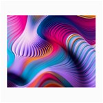 Colorful 3d Waves Creative Wave Waves Wavy Background Texture Small Glasses Cloth Front