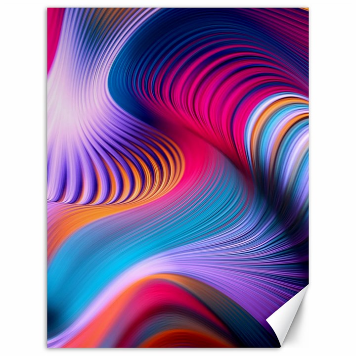 Colorful 3d Waves Creative Wave Waves Wavy Background Texture Canvas 12  x 16 