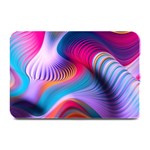 Colorful 3d Waves Creative Wave Waves Wavy Background Texture Plate Mats 18 x12  Plate Mat