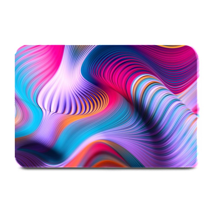 Colorful 3d Waves Creative Wave Waves Wavy Background Texture Plate Mats