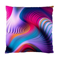 Colorful 3d Waves Creative Wave Waves Wavy Background Texture Standard Cushion Case (one Side) by Salman4z