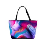 Colorful 3d Waves Creative Wave Waves Wavy Background Texture Classic Shoulder Handbag Front