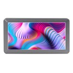 Colorful 3d Waves Creative Wave Waves Wavy Background Texture Memory Card Reader (Mini) Front