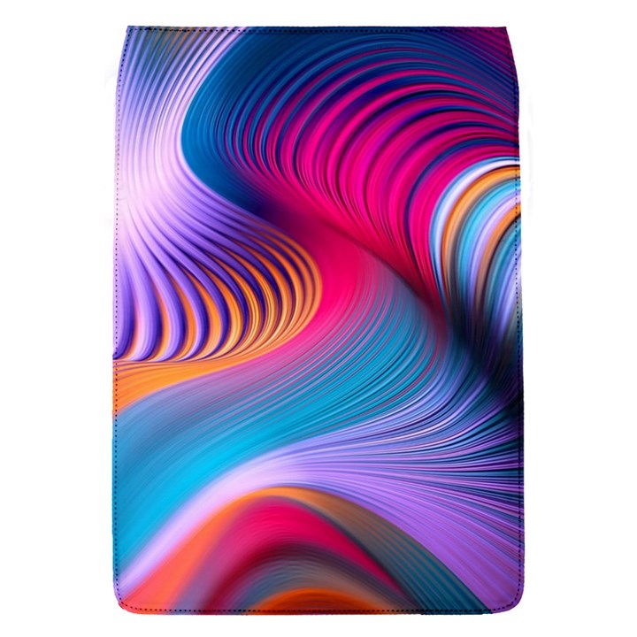 Colorful 3d Waves Creative Wave Waves Wavy Background Texture Removable Flap Cover (S)