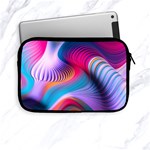 Colorful 3d Waves Creative Wave Waves Wavy Background Texture Apple iPad Mini Zipper Cases Front