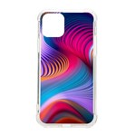 Colorful 3d Waves Creative Wave Waves Wavy Background Texture iPhone 11 Pro 5.8 Inch TPU UV Print Case Front