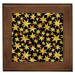 Shiny Glitter Stars Framed Tile by Salman4z