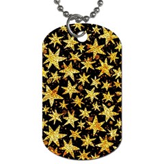 Shiny Glitter Stars Dog Tag (one Side)