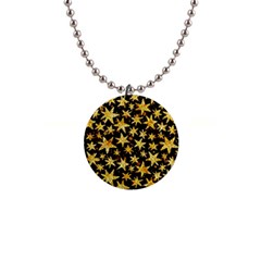 Shiny Glitter Stars 1  Button Necklace by Salman4z