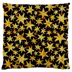 Shiny Glitter Stars Large Cushion Case (two Sides) by Salman4z