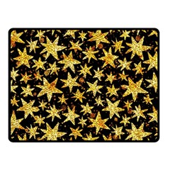 Shiny Glitter Stars Two Sides Fleece Blanket (small)