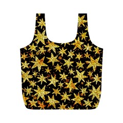 Shiny Glitter Stars Full Print Recycle Bag (m) by Salman4z