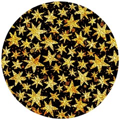 Shiny Glitter Stars Wooden Puzzle Round by Salman4z